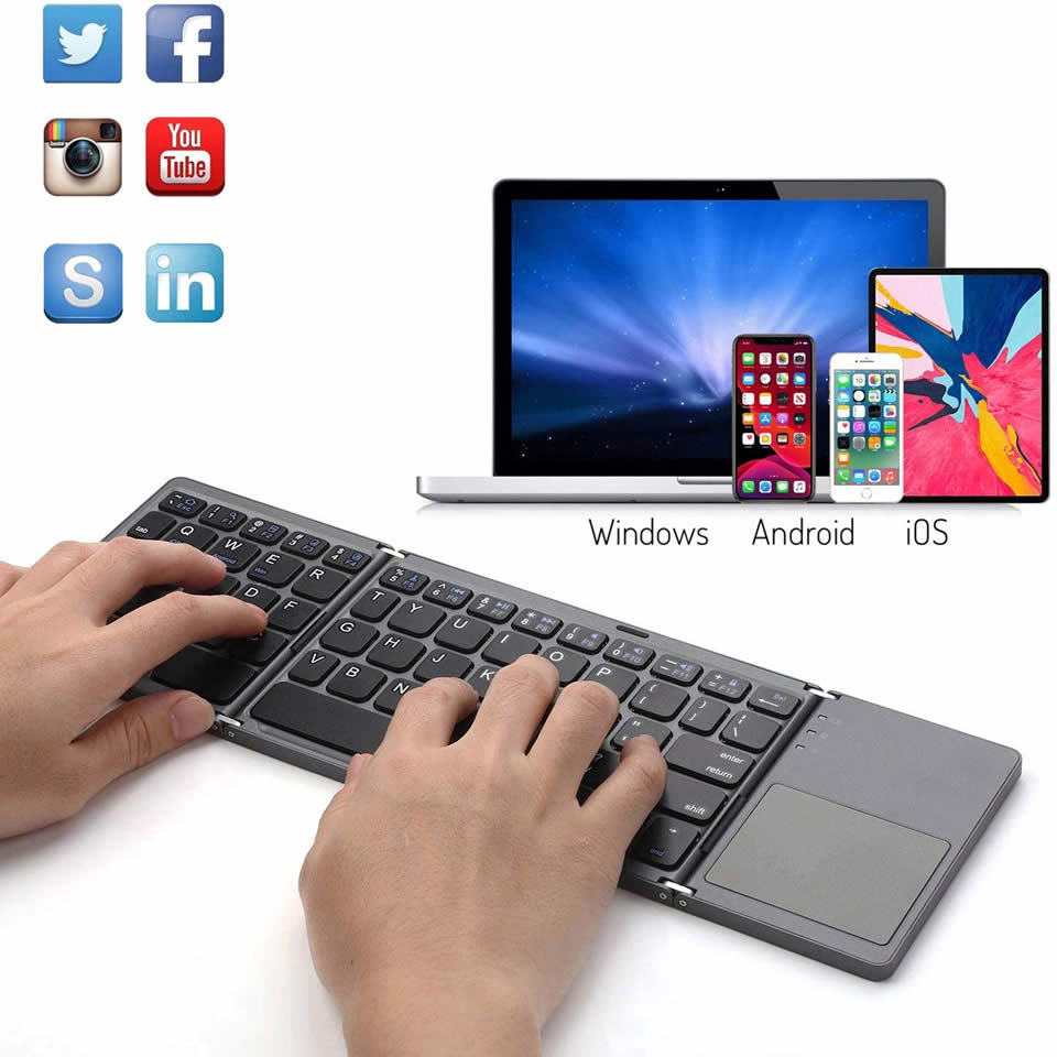Skyline-Bluetooth Keyboard With Touchpad