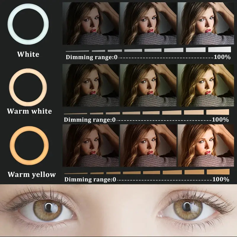 Illuminator Pro Volume ll-22" LED Light Rings 3200-6500K for Photo Studio Shooting with Tripod
