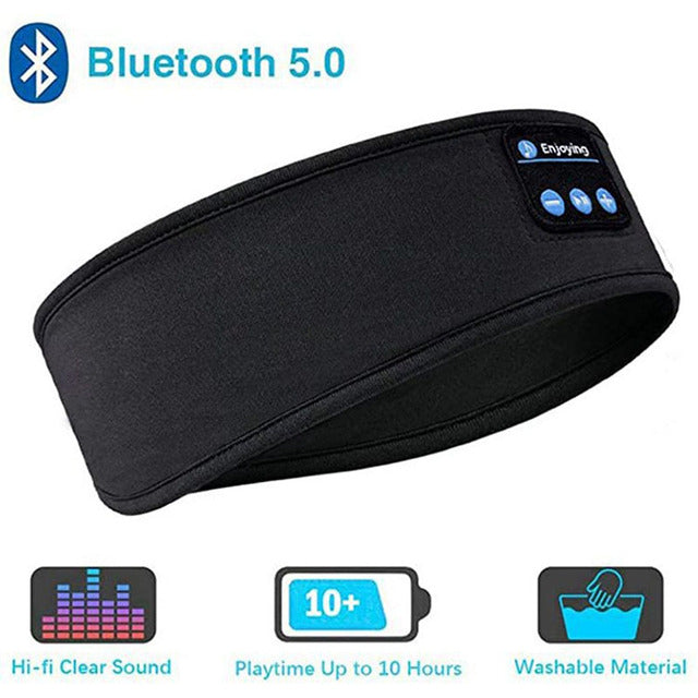 Snooze Bluetooth Headphones Soft Elastic Eye Mask