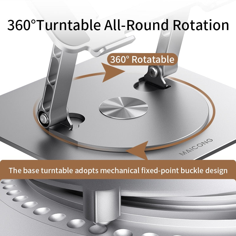 MC- Aluminum Alloy Rotating Laptop Stand