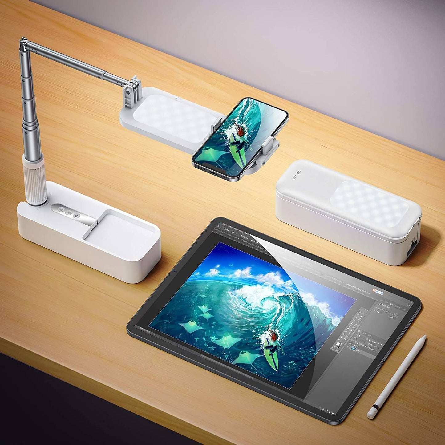 IlluminatePro: The Phone Stand with Adjustable Brightness and Multiple Angles