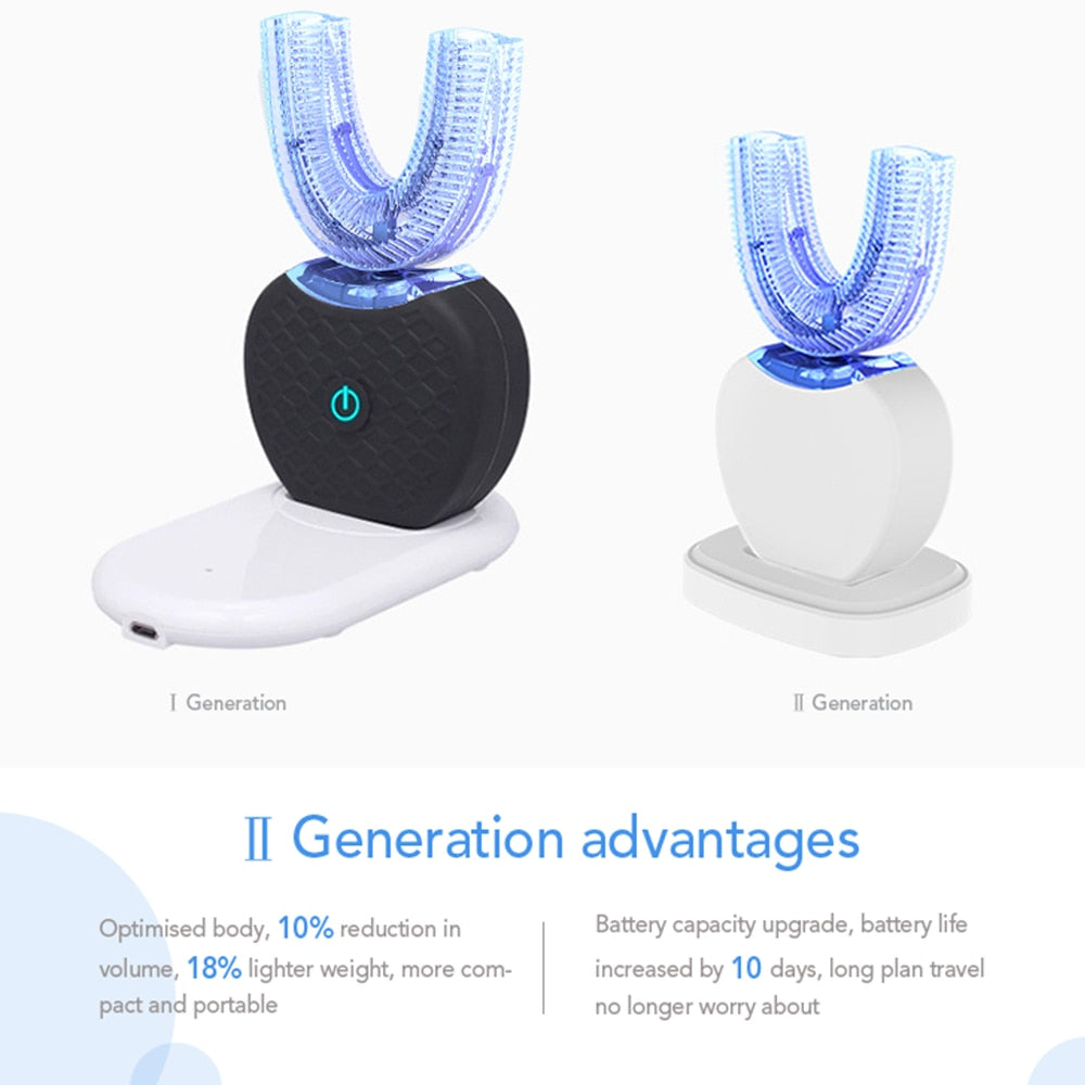 Allsmiles-360 Degrees Intelligent Automatic Sonic Electric Toothbrush