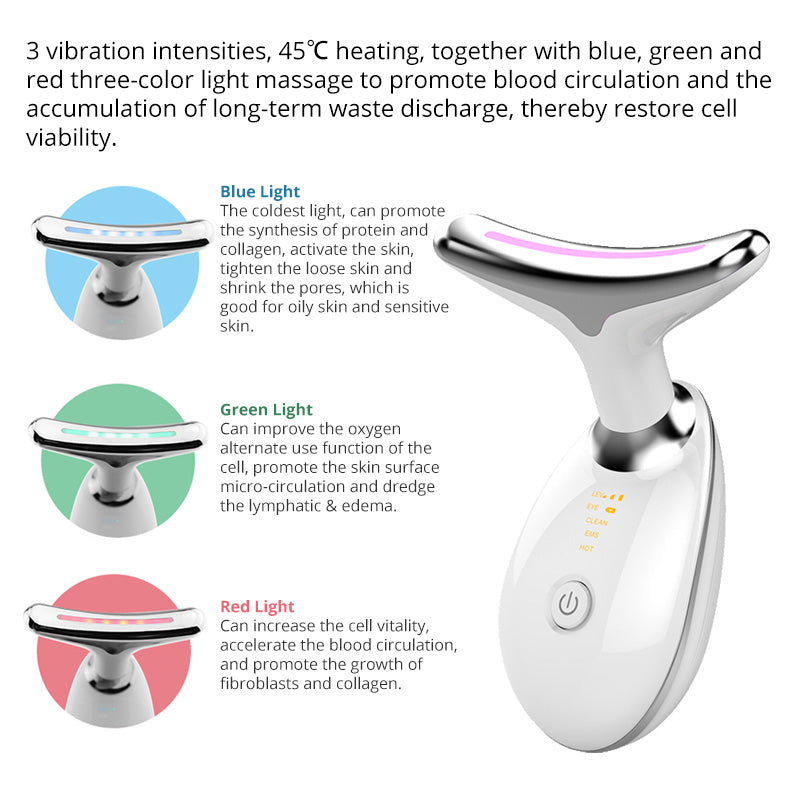 ReviveTone: The Ultimate Microcurrent Face and Neck Massager for a Youthful Glow